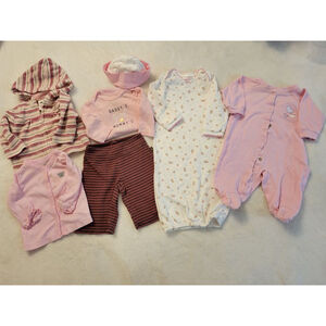 Baby Girl Clothing Bundle 0-3M Carter’s Old Navy Baby Gap 7pc Set